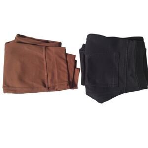 Jeggings Brown Black Set of 2 Sz small